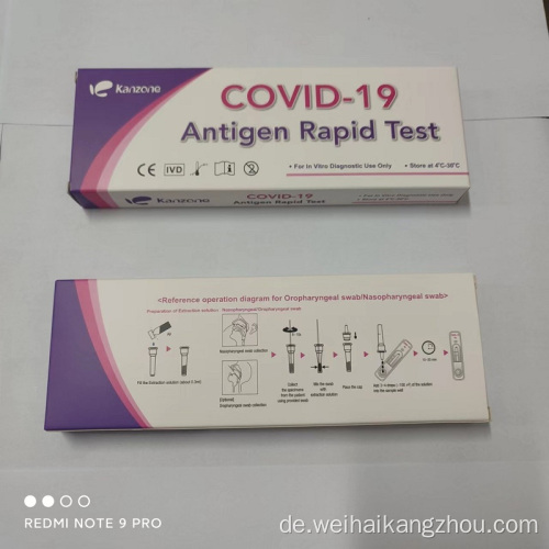 Medizinische Erkennung Covid-19 Rapid Test Kit